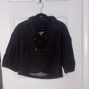 BCBG Stylish Brown Double-Breasted Jacket